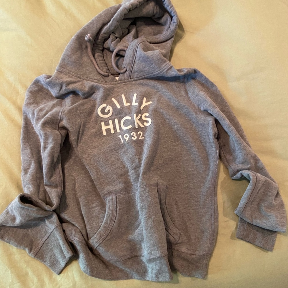 Gilly Hicks Charcoal & White Large (Juniors) Hoodie